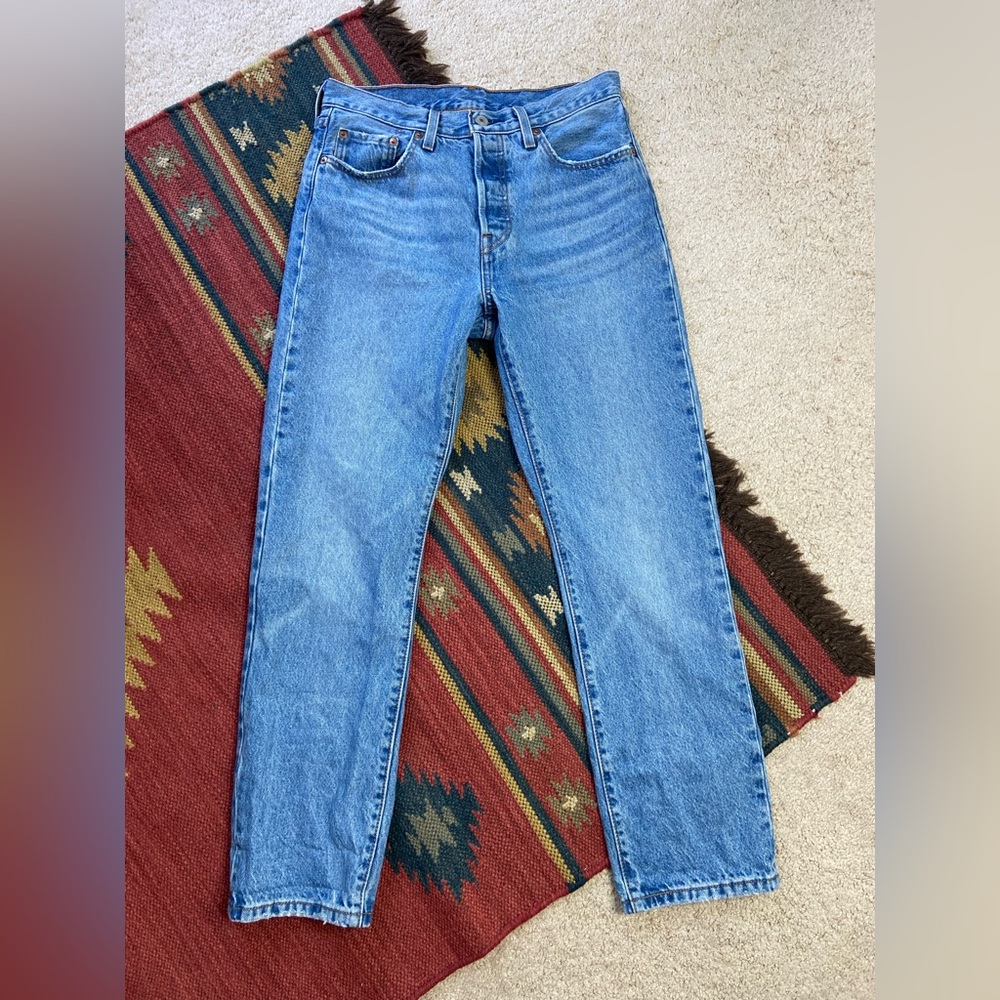 Levi's Blue Straight Leg Women's Jeans